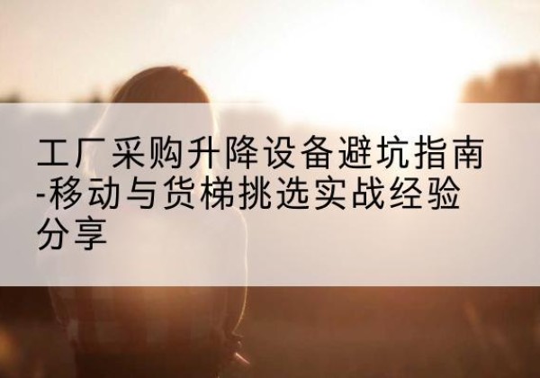 沧县移动式升降机怎么选-工厂采购升降设备避坑指南-移动与货梯挑选实战经验分享